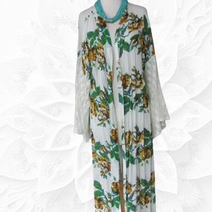 CRAZY TRAIN LADIES FLORAL DUSTER BELL SLEEVE NWT